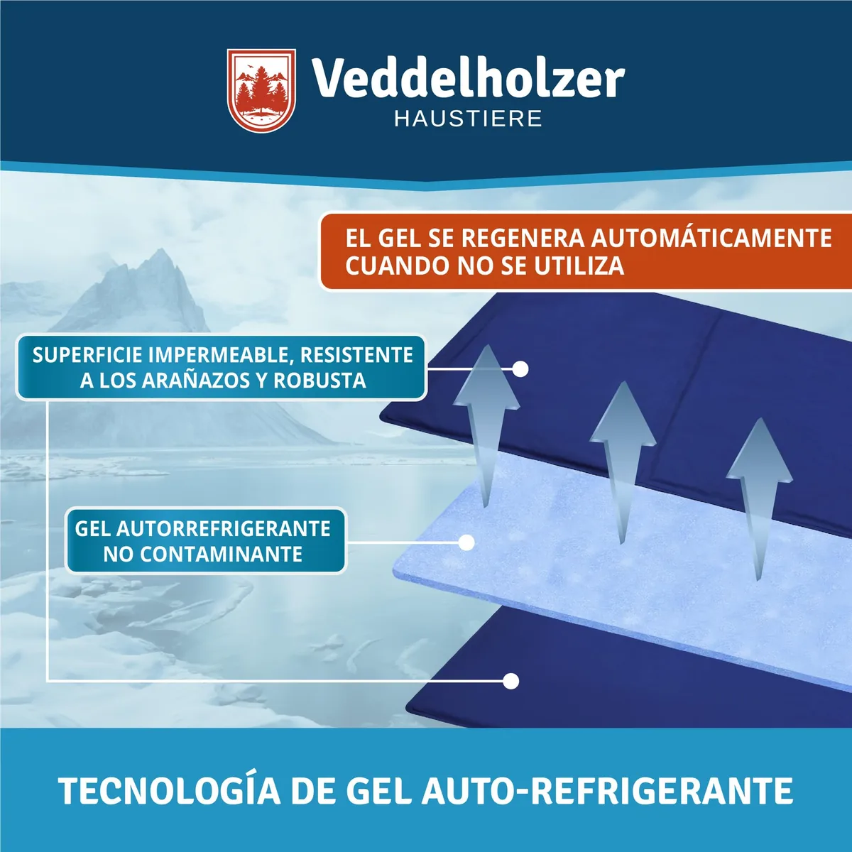 Veddelholzer Alfombrilla refrigerante extra gruesa (L) — imagen 5