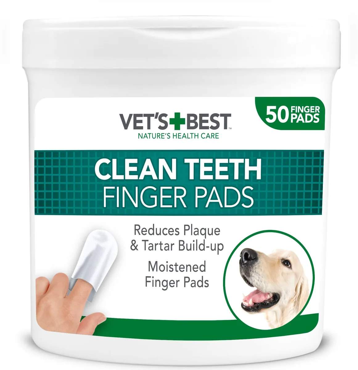 Vet's Best Toallitas dentales para dedo (50 uds)