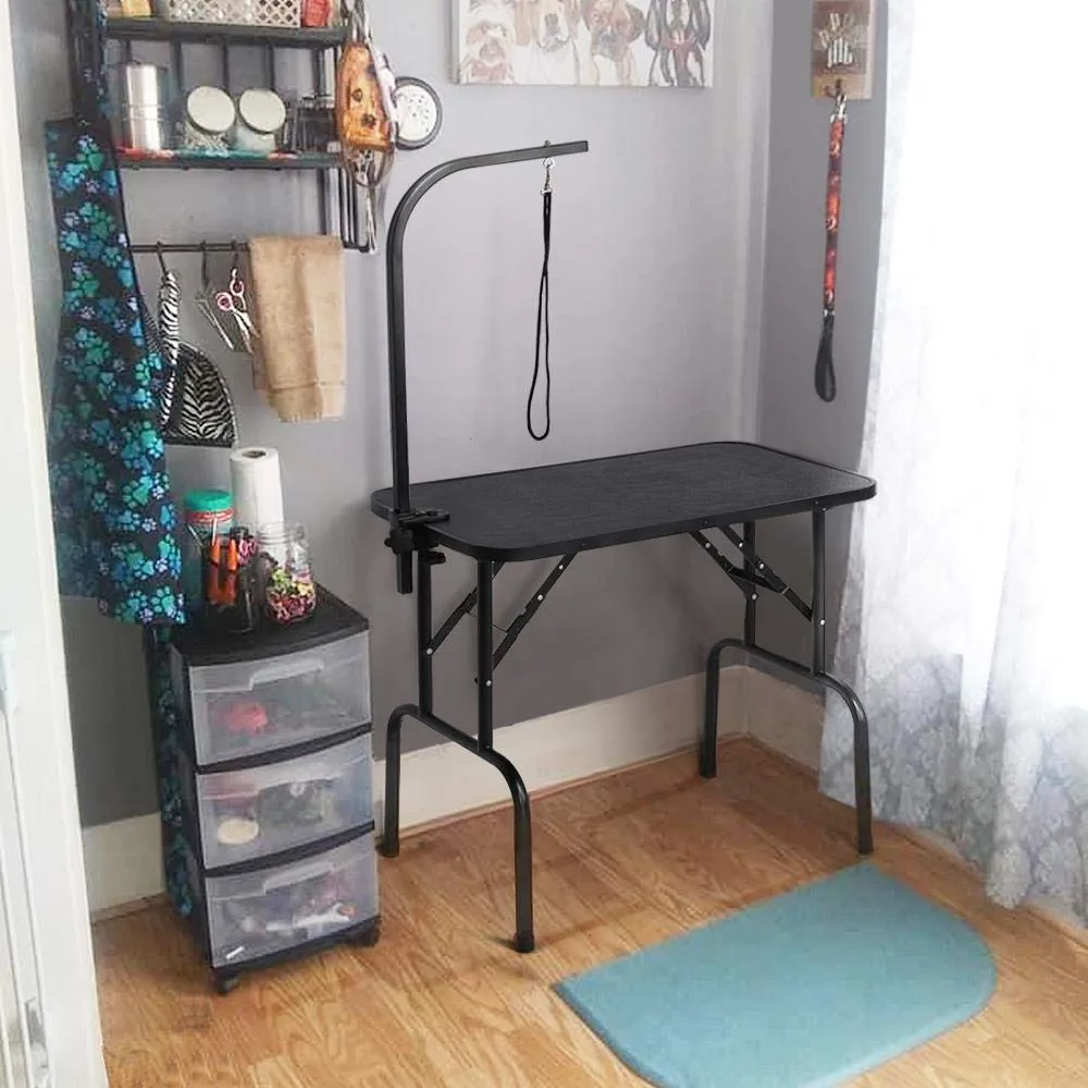 Yaheetech Mesa de peluquería plegable con brazo (carga 100 kg) — imagen 2