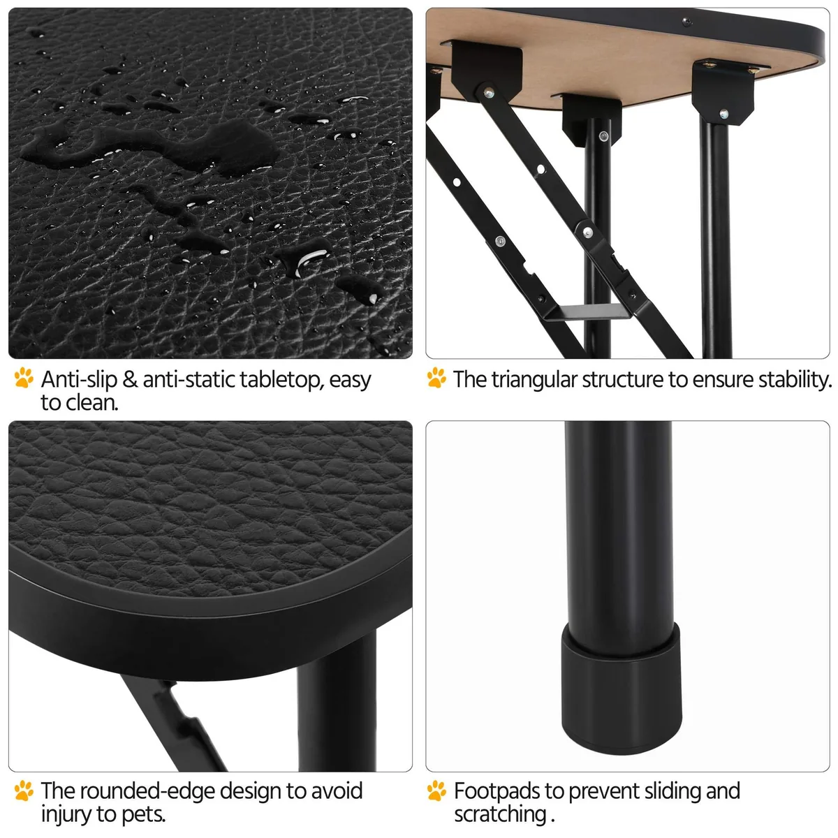 Yaheetech Mesa de peluquería plegable con brazo (carga 100 kg) — imagen 5