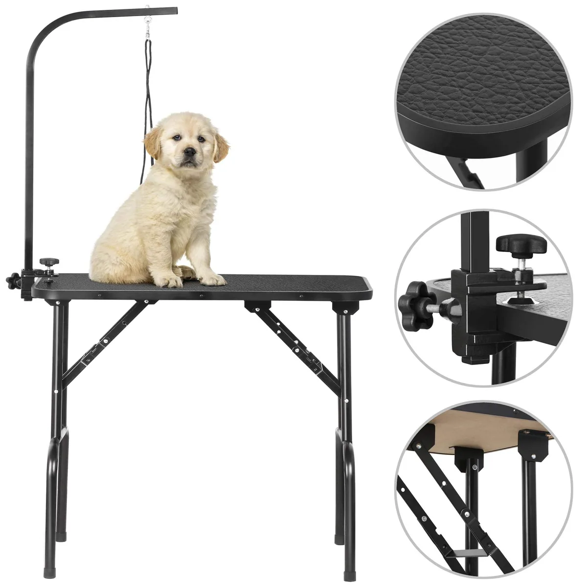 Yaheetech Mesa de peluquería plegable con brazo (carga 100 kg) — imagen 6