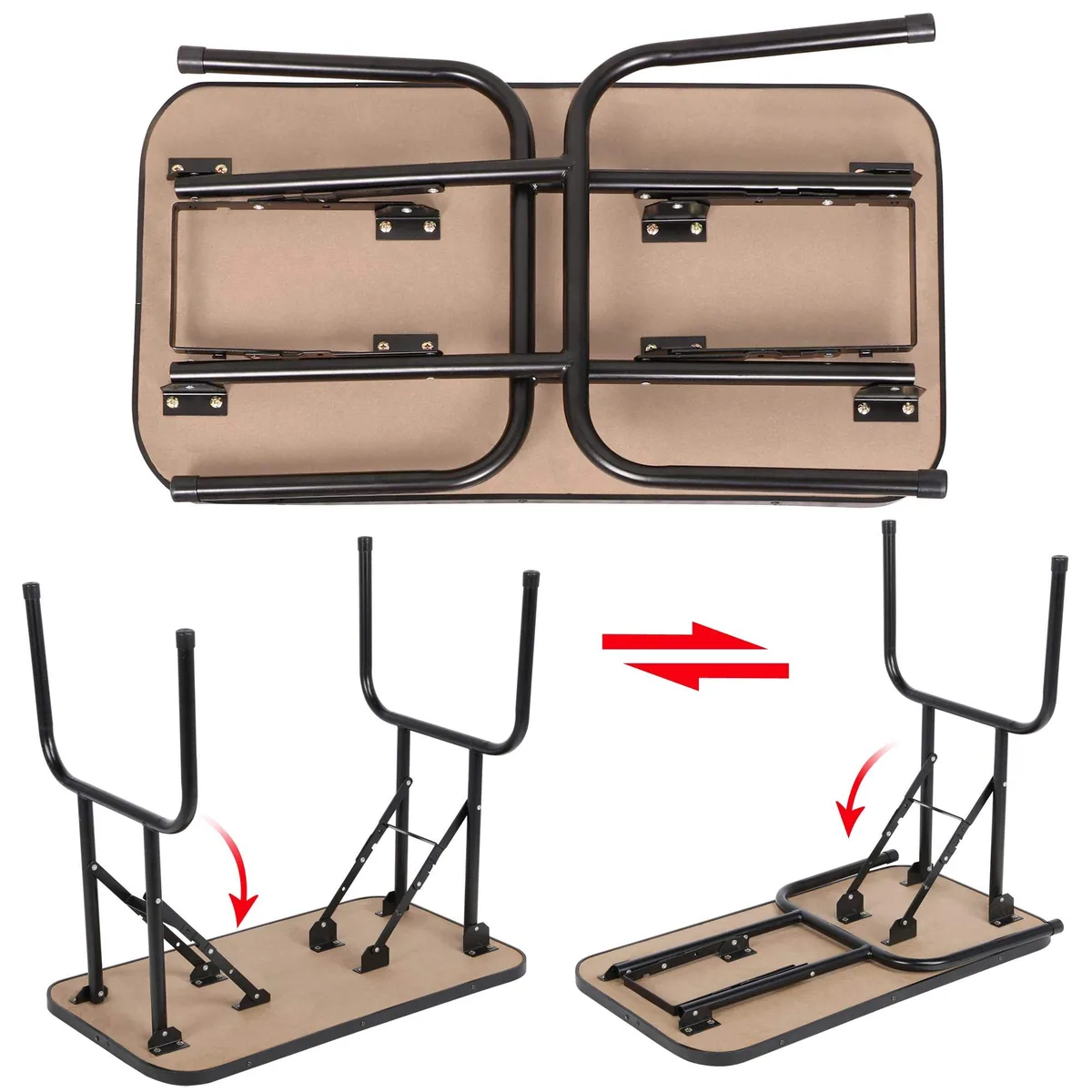 Yaheetech Mesa de peluquería plegable con brazo (carga 100 kg) — imagen 8