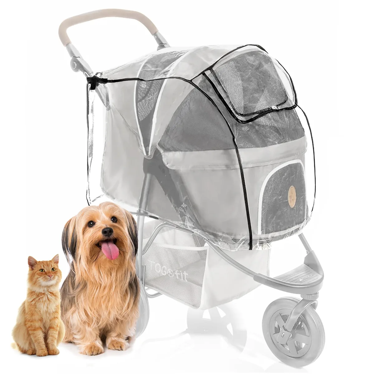 Zamboo Protector de lluvia universal para cochecito de mascotas