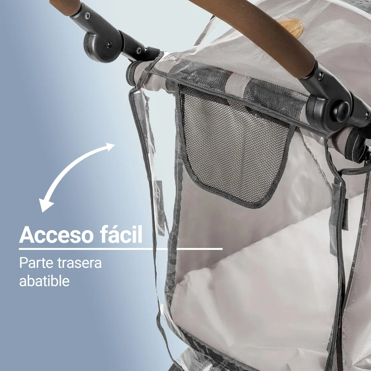 Zamboo Protector de lluvia universal para cochecito de mascotas — imagen 3