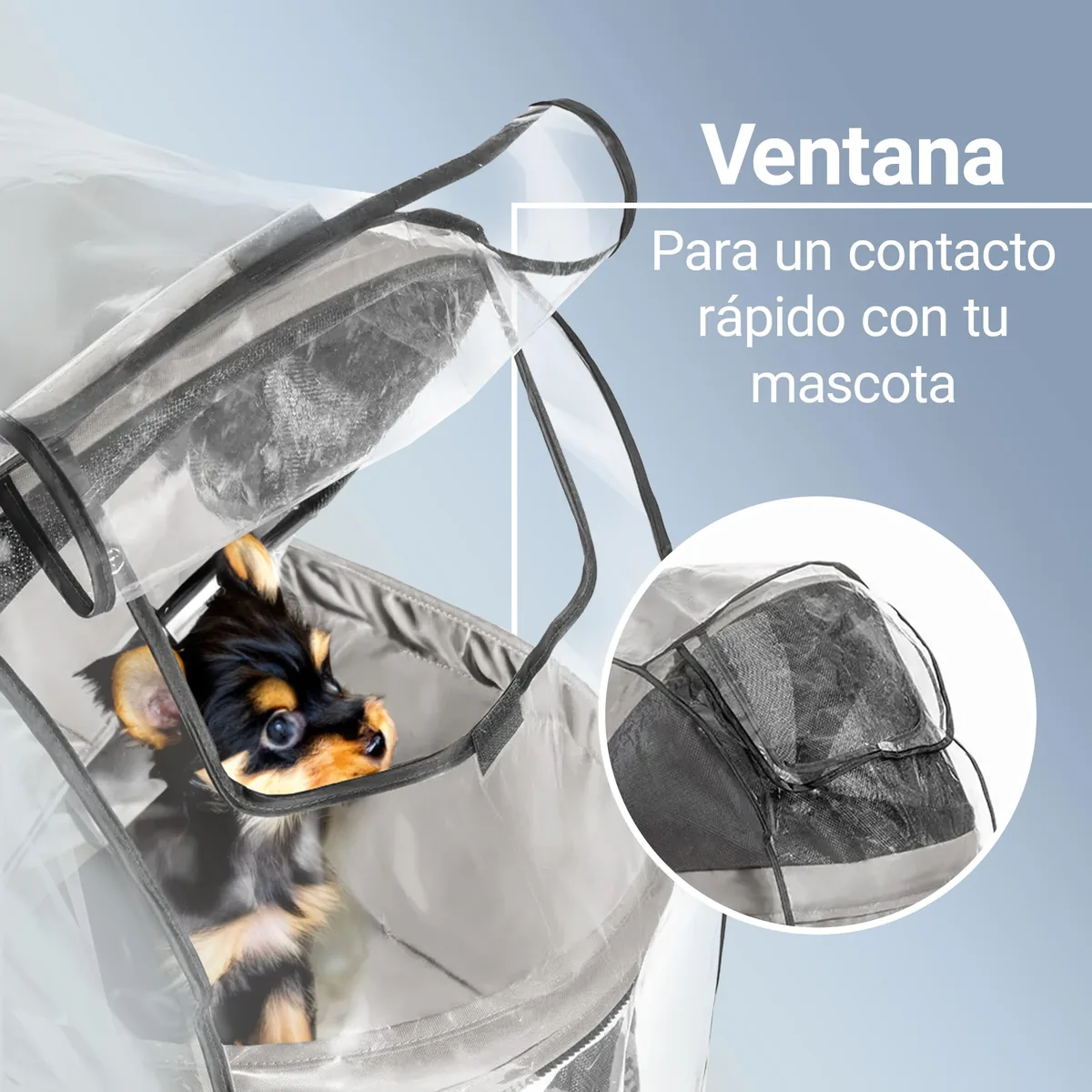 Zamboo Protector de lluvia universal para cochecito de mascotas — imagen 4